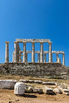 Images Dated 15th June 2017: Temple of Poseidon, Cape Sounion, Attica, Greece