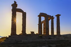 Poseidon Prints: Temple of Poseidon, Cape Sounion, Attica, Greece
