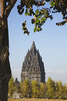 Javanese Prints: Temple at Prambanan complex (UNESCO World Heritage Site), Java, Indonesia