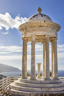 Temple in the Son Marroig garden near Deia, Mallorca, Spain