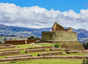 Images Dated 9th October 2018: Temple of the Sun, Ingapirca Ruins, Ingapirca, Canar Province, Ecuador