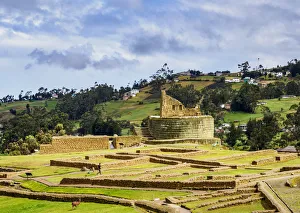 Temple of the Sun, Ingapirca Ruins, Ingapirca, Canar Province, Ecuador