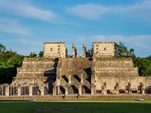 Great City Prints: Temple of the Warriors at sunset, Chichen Itza, Yucatan State, Mexico