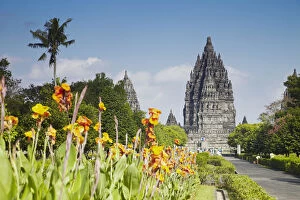 Temples at Prambanan complex (UNESCO World Heritage Site), Java, Indonesia