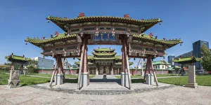 Winter Palace Prints: Temples of the Winter Palace of the Bogd Khan. Ulan Bator, Mongolia