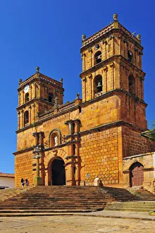 Girls Prints: Templo, Colonial Town of Barichara, Colombia, South America