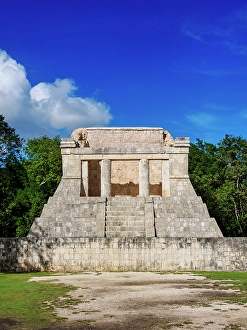 Court Prints: Templo del Hombre Barbado, Chichen Itza, Yucatan State, Mexico
