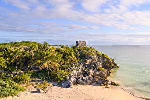 Archaelogical Site Gallery: Templo Dios del Viento (God of Winds Temple), Ruins of Tulum, Tulum, Quintana Roo, Mexico