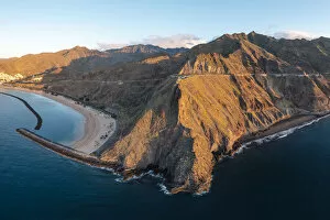 Tenerife, Canary Islands, Spain. Aerial view of the North coast