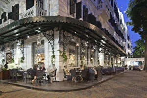 Vietnam Gallery: Terrace / pavement cafe, Sofitel Metropole Legend Hotel, Hanoi, Vietnam