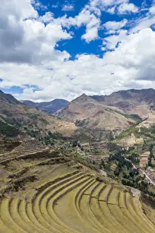 Terraces at Pisaq, Calca Province, Cuzco Region, Peru