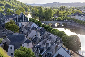 Perigord Noir Prints: Terrasson-Lavilledieu old town and Vezere river