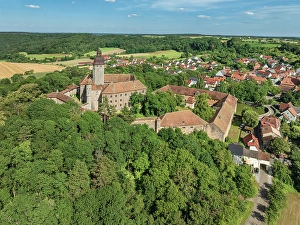 Mittelfranken Prints: Teutonic Order Castle in Virnsbach bei Ansbach, Middle Franconia; Bavaria; Germany