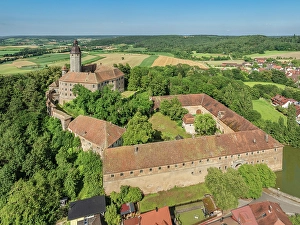 Mittelfranken Prints: Teutonic Order Castle in Virnsbach bei Ansbach, Middle Franconia; Bavaria; Germany