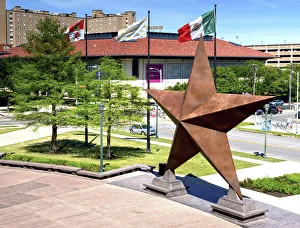Images Dated 14th June 2017: Texas, Austin, Lone Star Bronze Sculpture, Bullock Texas State History Museum, Lone