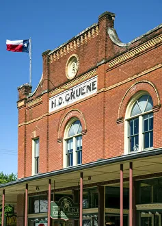 Historical District Prints: Texas, Gruene, H. D. Gruene Mercantile Building, 1910, Historical District, National