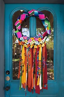 Images Dated 7th August 2017: Texas, San Antonio, Art Gallery, La Villita Historic Arts Village, Front Door Of Restored