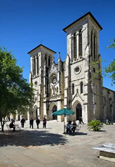 Images Dated 7th August 2017: Texas, San Antonio, San Fernando Cathedral, Main Plaza, National Register Of Historic