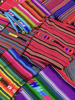 Shopping Prints: Textile at the Handicraft Market, Chichicastenango, El Quiche Department, Guatemala