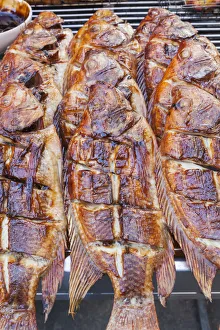 Thailand, Bangkok, Khaosan Road, Thai Style Barbequed Seafood