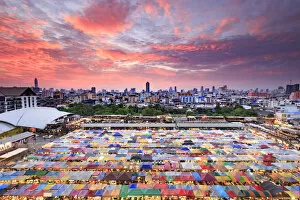 The City at Night Gallery: Thailand, Bangkok, Talad Rod Fad Ratchada (Train night market)