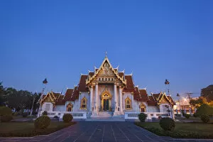 Images Dated 30th January 2015: Thailand, Bangkok, Wat Benchamabophit aka The Marble Temple