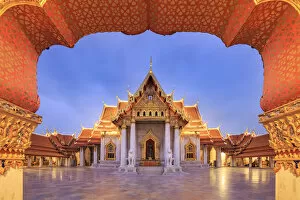 Images Dated 5th November 2017: Thailand, Bangkok, Wat Benchamabopit (Marble Temple)