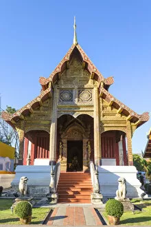 Images Dated 24th June 2014: Thailand, Chiang Mai. Wat Phra Singh temple