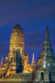 Images Dated 28th February 2022: Thailand, Phra Nakhon Si Ayutthaya, Ayutthaya, Wat Chai Watthanaram, UNESCO World Heritage site