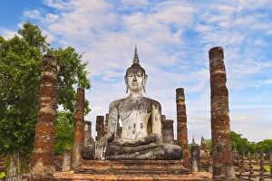 Thailand, Sukhothai province, Sukhothai, UNESCO World Heritage site, Wat Mahathat