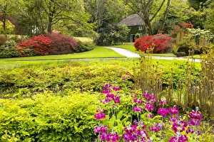 Thatched Cottage & Garden, Lanhydrock, Cornwall, England