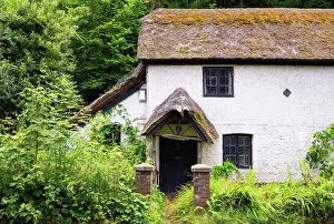 Derelict Prints: The Thatched Cottage on Shooters Hill, Berkshire, England