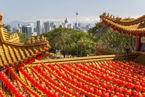 Images Dated 1st June 2015: Thean Hou Chinese Temple, with Chinese Lanterns, Kuala Lumpur, Malaysia