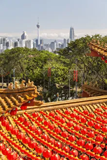 Images Dated 1st June 2015: Thean Hou Chinese Temple, with Chinese Lanterns, Kuala Lumpur, Malaysia