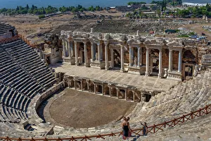 Theatre Prints: Theatre, 1st century, Hierapolis, Pamukkale, Denizli province, Turkey