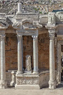 Theatre Prints: Theatre, 1st century, Hierapolis, Pamukkale, Denizli province, Turkey