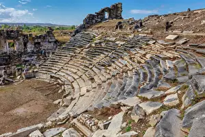 Theatre Prints: Theatre and stadium, Aizanoi, Kutahya province, Turkey