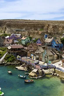 Images Dated 12th April 2011: Theme Park Popeye Village, Malta