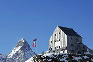 Images Dated 12th May 2014: Theodul Chalet, Rifugio Theodulo, Matterhorn, Zermatt, Valais, Switzerland