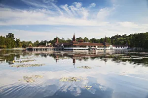 Thermal lake at Heviz, Keszthely, Lake Balaton, Hungary
