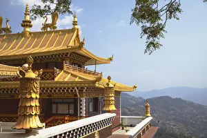 Nepal Prints: Thrangu Tashi Yangtse Monastery inside Namobuddha complex, Dhulikhel, Kathmandu Valley