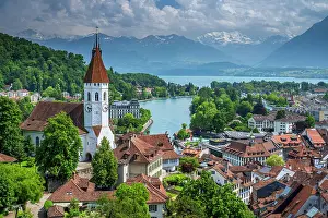 City Center Prints: Thun, Canton of Bern, Switzerland