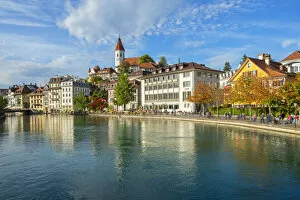 Images Dated 27th November 2019: Thun with River Aare, Berner Oberland, Switzerland