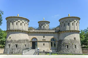 Images Dated 21st August 2018: Thüningen fortress with Museum Drei Eichelen, Luxembourg