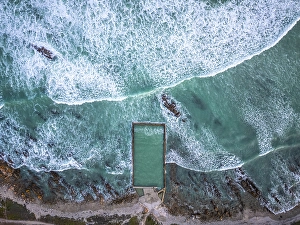 Western Cape Prints: Tidal pool, Cape Agulhas (Southern Most Point in Africa), Western Cape, South Africa