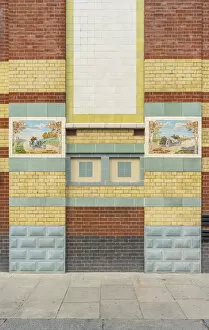 Painting Gallery: Tiled facade of Michelin House, South Kensington, London, England, UK