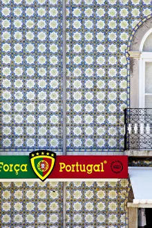 Tavira Prints: Tiled house, Tavira, Algarve, Portugal