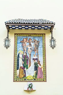 Images Dated 22nd May 2023: Tiled icon outside Iglesia De La Victoria, Jerez de la Frontera, Andalusia, Spain