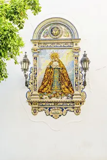 Icons Prints: Tiled icon outside Real Iglesia De San Dionisio Areopagita