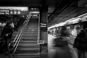 Times Square Prints: Times Square underground. New York City. New York. USA